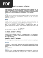 Lesson 12 Logic Programming