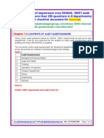 Ohsas 18001 Audit Questionnaire Checklist