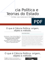 Ciência Política e Teorias do Estado AULA 2