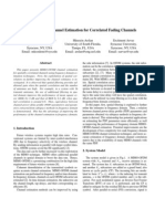 MIMO-OFDM Channel Estimation For Correlated Fading Channels: TX RX