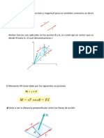 Momento de Un Par Sistemas Equivalentes