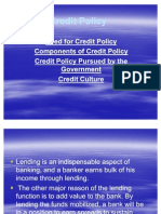 Credit Policy