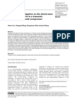 Numerical Investigation On The Shock Wave and Flow Structures in A Transonic Contra Rotating Axial