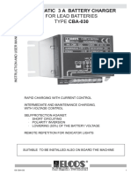 Automatic 3 A Battery Charger CBA-030: For Lead Batteries Type