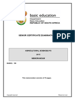 Agricultural Sciences P2 June 2015 Memo Eng