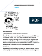 Secuencia de Ciencias Sociales y Ciudadanía y Participación 24 de Marzo 1976