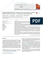 D. Basal Haemoglobin Levels As Prognostic Factor For Early Death in Elderly Patients With A Hip Fracture - A Twenty Year Observation Study