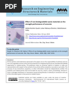 Effect of Non-Biodegradable Waste Materials On The Strength Performance of Concrete