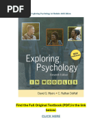 Exploring Psychology in Modules 11th Edition Textbook