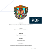 Caracterización Del Proceso de Innovación Educativa en México - Elsa