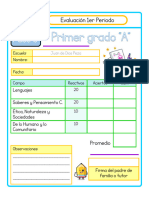 Examen 1° Primer Periodo