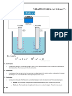 Electrolysis Igcse 9