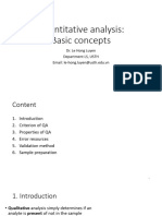 Lecture 2. Quantitative Analysis