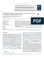 Metabolite Biomarkers of Response BoRs Towards 2021 Progress in Biophysi