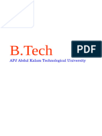 BTech APJ KTU 2019 Scheme