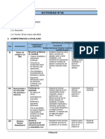 2° Grado - Actividad Del Dia 25 de Marzo