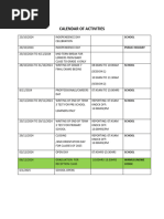 Revised Calender of Activities Term 3,2024