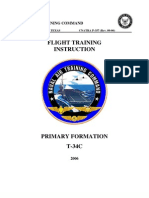 Flight Training Instruction Primary Formation T-34c