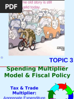 Topic 3 - Fiscal Policy & Spending Multiplier