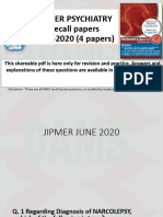 Jipmer Psy 2020-2018 PDF, DR Sachin