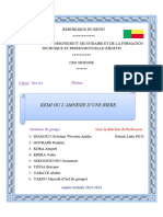 Exposé kèmi où l'amnésie d'une bière 1ère A2