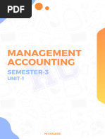 Management Accounting: Semester-3