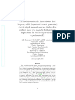 Electric Dipole Moment Searches Effect o