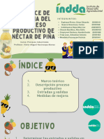 Balance de Materia Del Proceso Productivo de Néctar de Piña