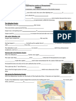 Chapter 3 Section 4 Exploring Four Empires of Mesopotamia Fill in Notes