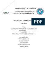 Informe Fisioterapia Cardiovascular Grupo 1 !