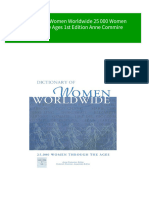 Dictionary of Women Worldwide 25 000 Women Through The Ages 1st Edition Anne Commire 2024 Scribd Download