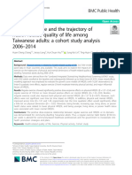 Regular Exercise and The Trajectory of Health-Related Quality of Life Among Taiwanese Adults - A Cohort Study Analysis 2006-2014