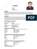 RESUME of Web Developer Maruf Ahmed