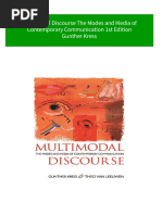 Multimodal Discourse The Modes and Media of Contemporary Communication 1st Edition Gunther Kress 2024 Scribd Download