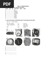 Unit 2-Lifestyles