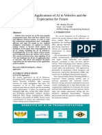 Analysis On The Applications of AI in Vehicles and The Expectation For Future