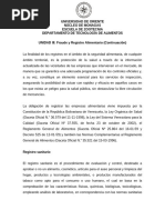 Unidad III Fraude y Registro Alimentarios (Cont)