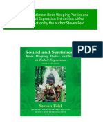 Get Sound and Sentiment Birds Weeping Poetics and Song in Kaluli Expression 3rd edition with a new introduction by the author Steven Feld free all chapters