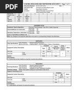 Coating, Insulation, and Fireproofing Data Sheet Page 1 of 1