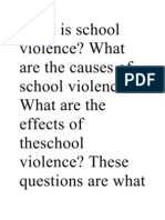 What Is School Violence Arlene