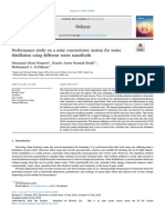 Performance Study On A Solar Concentrator System For Water Desalination