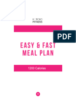 1200 Cal - Easy & Fast Meal Plan