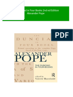 The Dunciad in Four Books 2nd Ed Edition Alexander Pope Download PDF