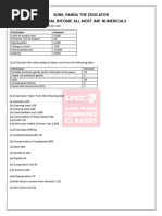 All Numerical National Income