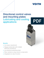 Directional Control Valves and Mounting Plates Lubricating and Cooling Applications