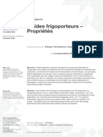 Fluides Frigoporteurs - Propriétés - BE 9572