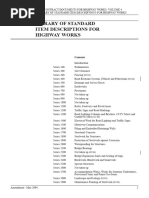 Library of Standard Item Descriptions For Highway Works - May 2009