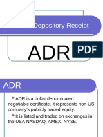 Unit II - American Depository Receipt (ADR)