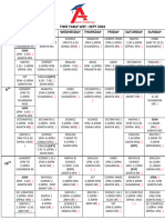 Time Table From Aug 2024 Newww