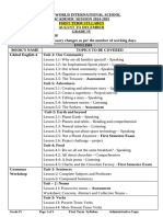 Gr.4 First TERM SYLLABUS 2024-2025